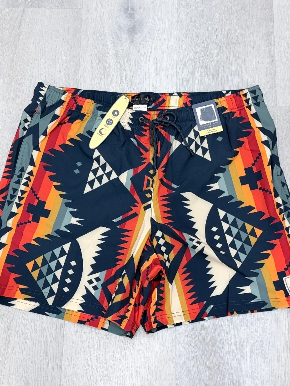 Pendleton Landscape Shoreside Swim Trunks 7” UPF 50+ Built-In Liner Mens XL